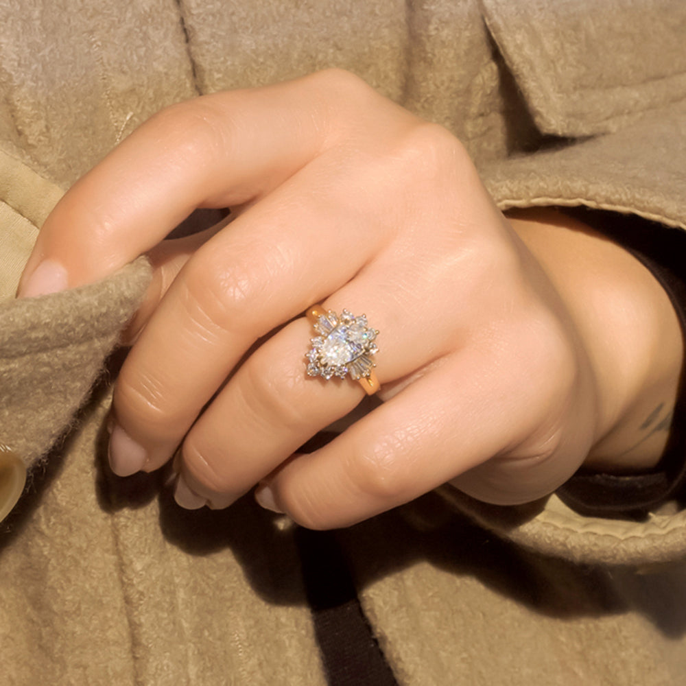 2.1 Carat Moissanite Prelude Ring