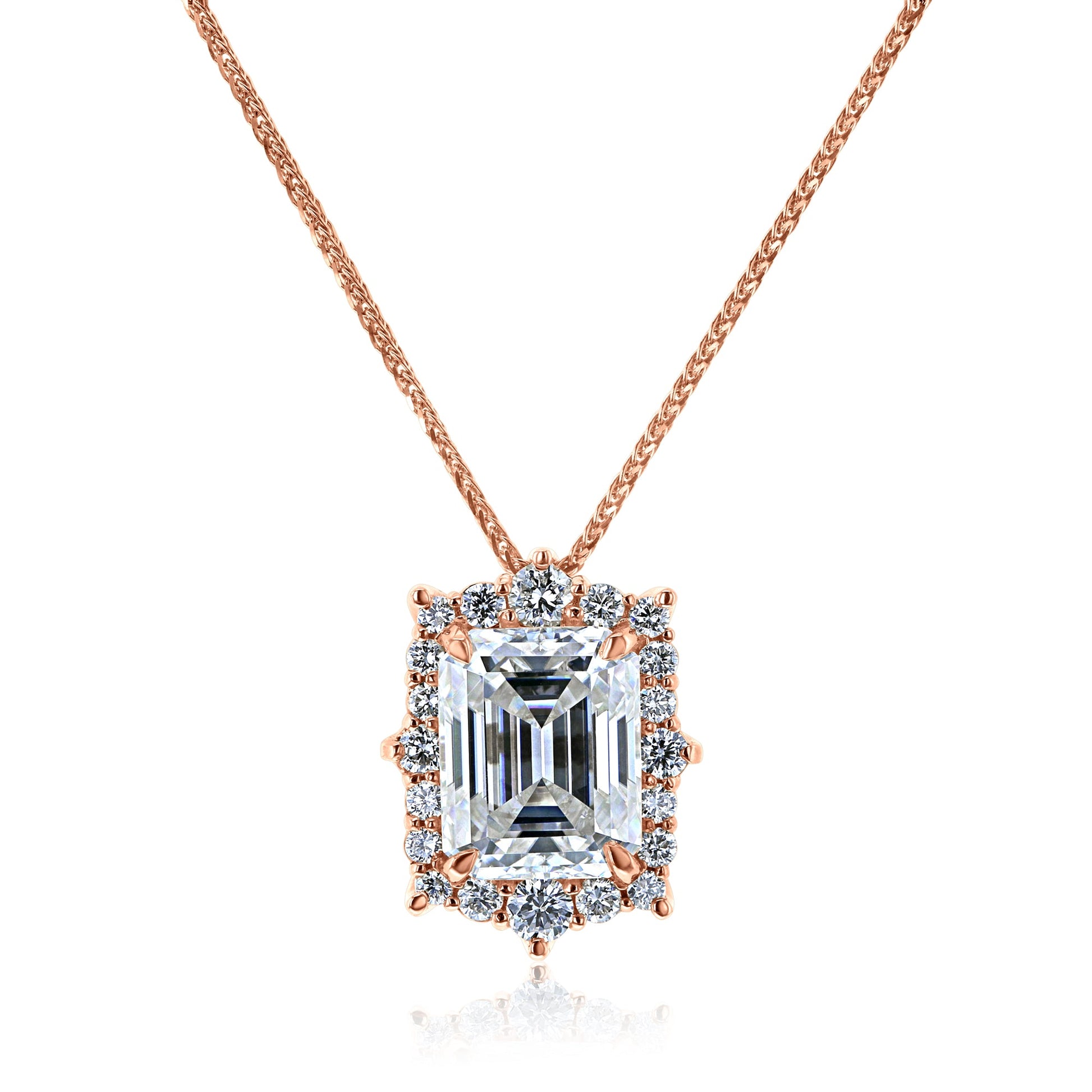 Kobelli Elizabeth Diamond & Moissanite Necklace