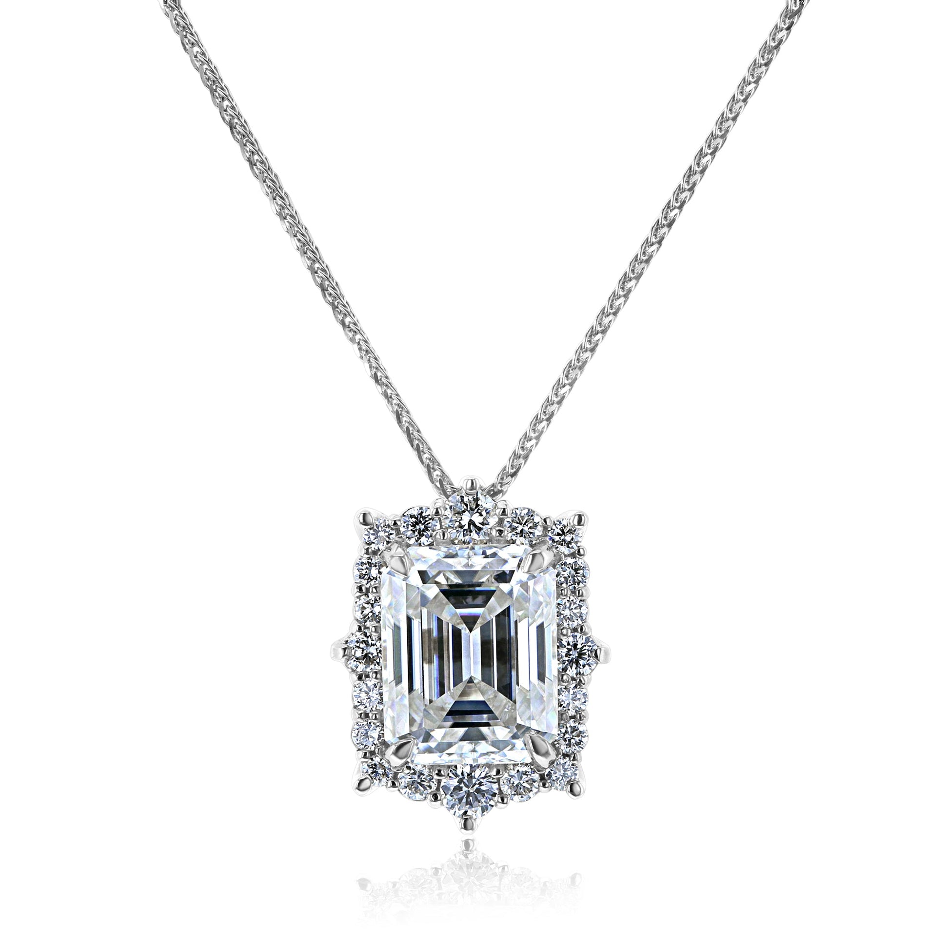 Kobelli Elizabeth Diamond & Moissanite Necklace