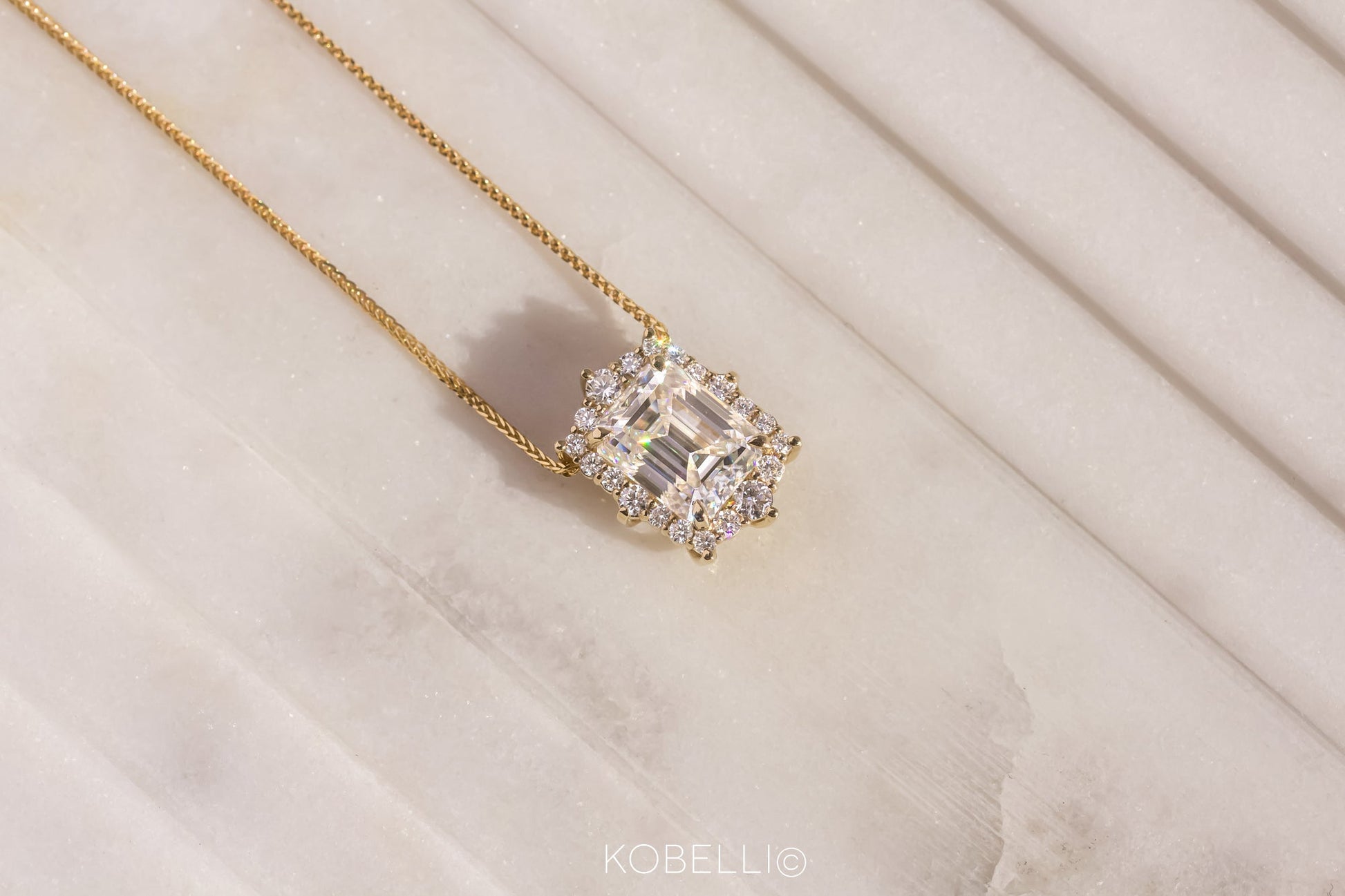 Kobelli Elizabeth Diamond & Moissanite Necklace