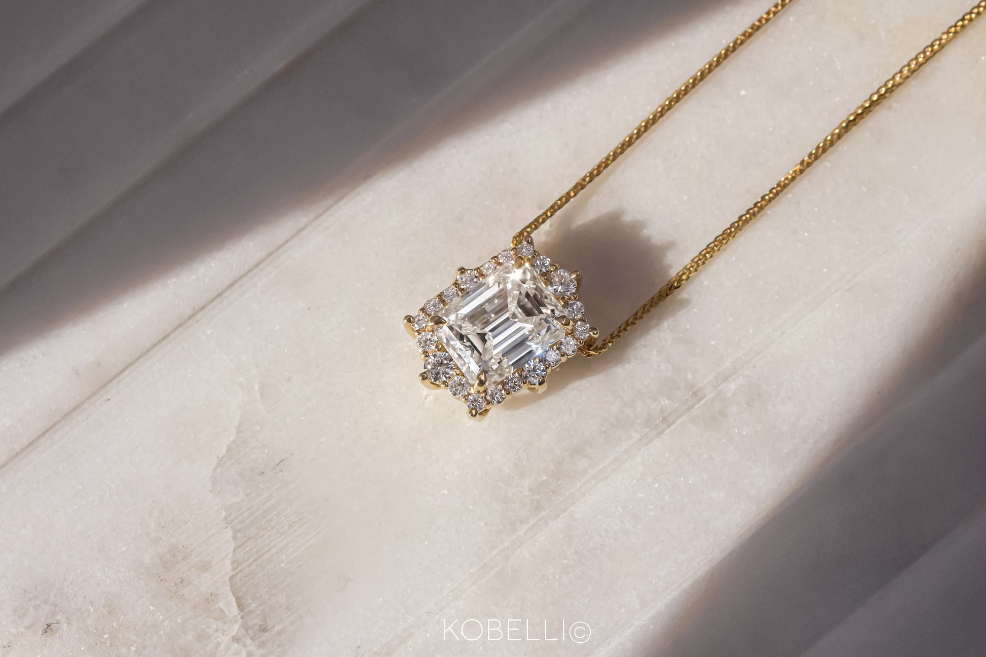 Kobelli Elizabeth Diamond & Moissanite Necklace