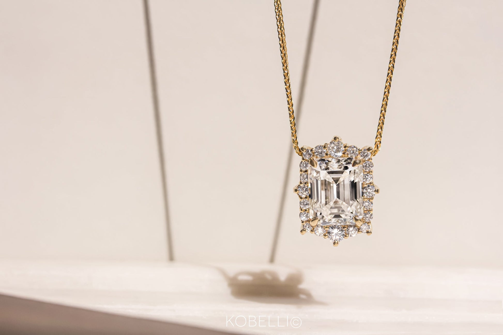 Kobelli Elizabeth Diamond & Moissanite Necklace