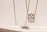 Kobelli elizabeth diamant & moissanite halsband