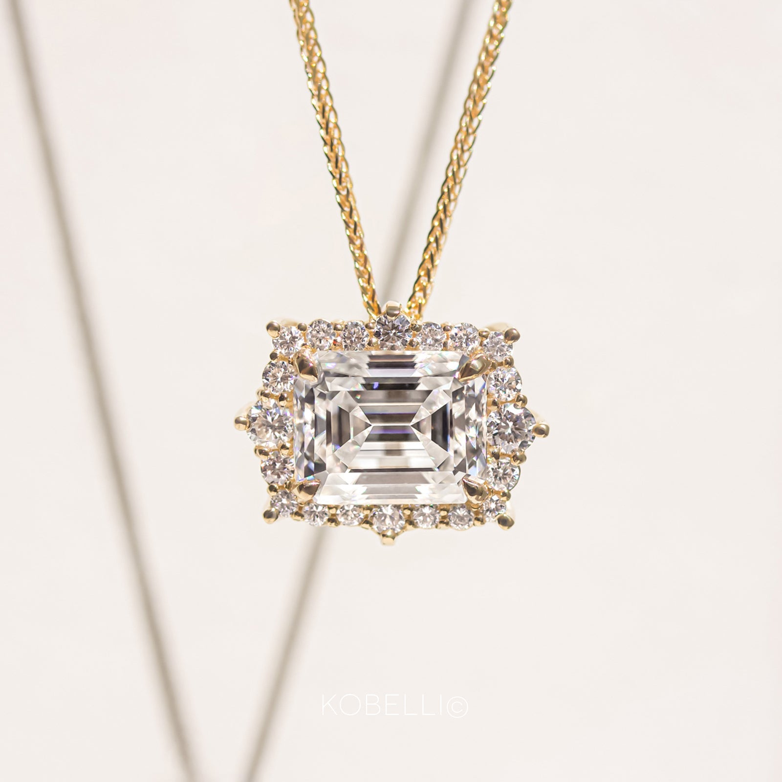 Kobelli Elizabeth Diamond & Moissanite Necklace