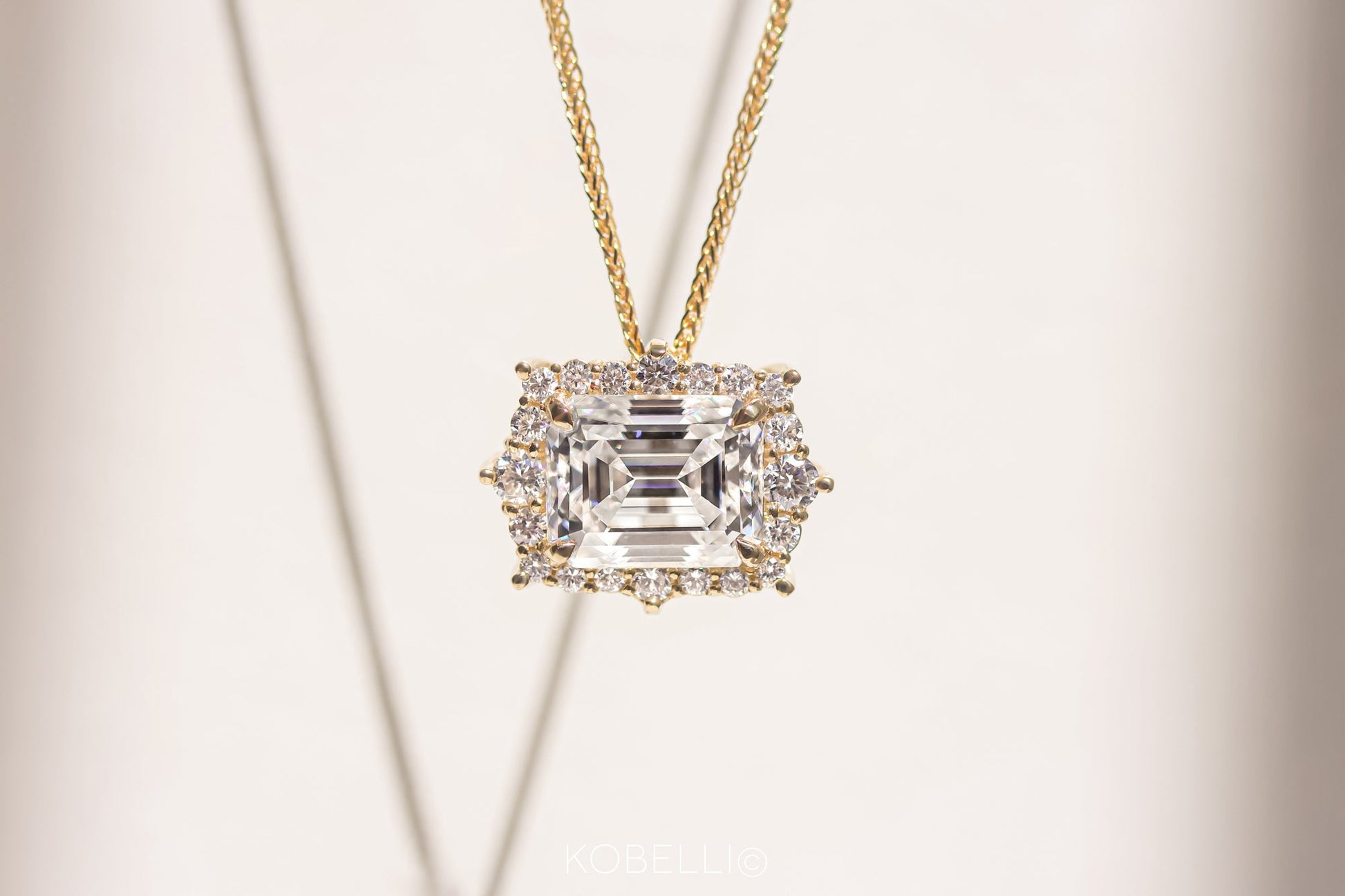 Kobelli Elizabeth Diamond & Moissanite Necklace