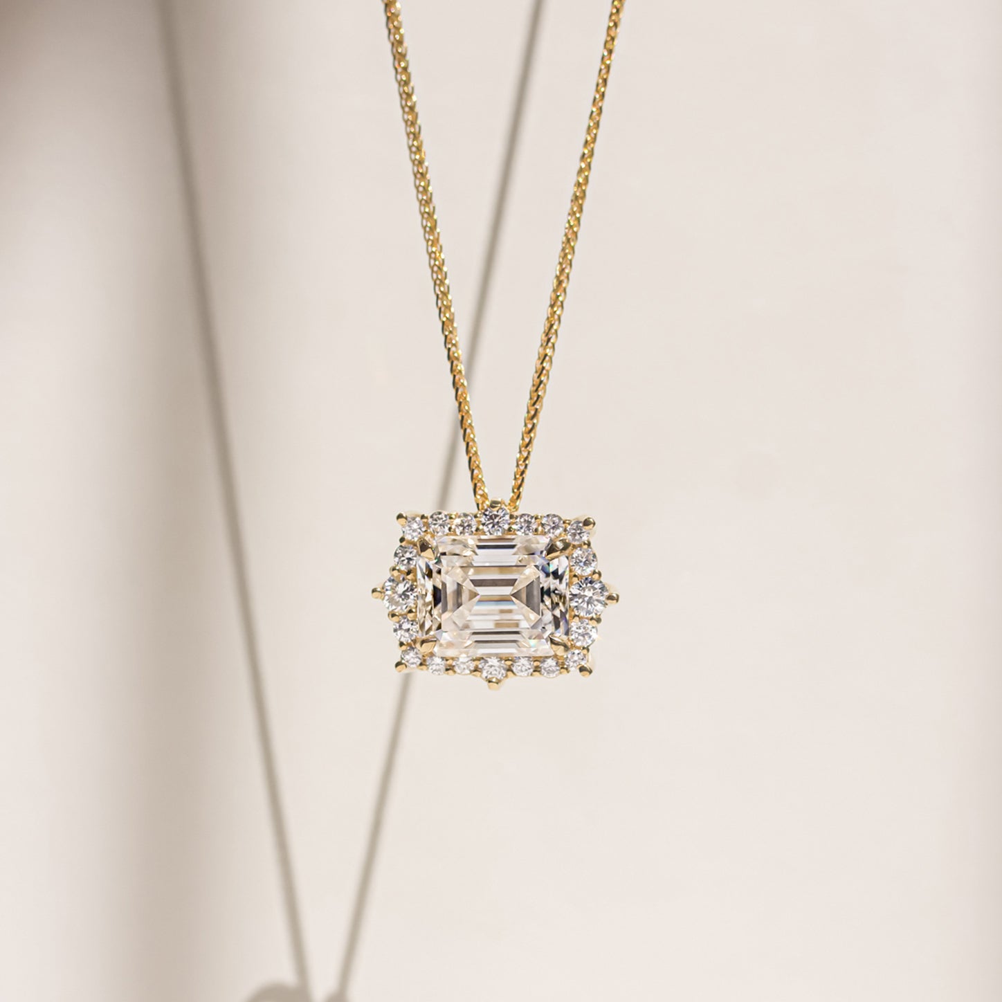 4 Carat Moissanite Elizabeth Necklace