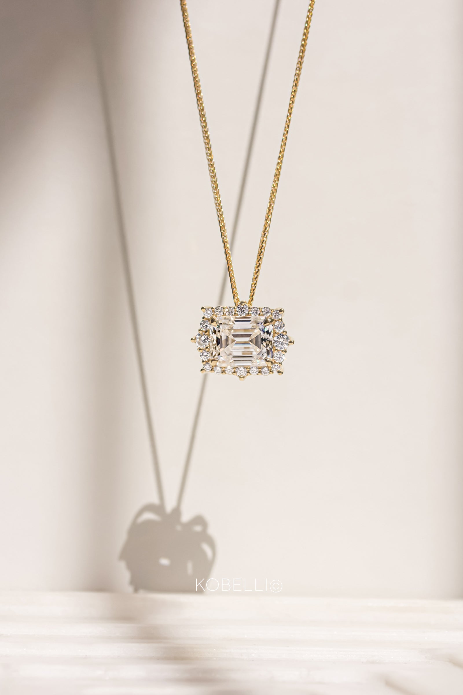 Kobelli Elizabeth Diamond & Moissanite Necklace