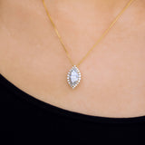 Kobelli margaux diamant- og moissanite halskæde