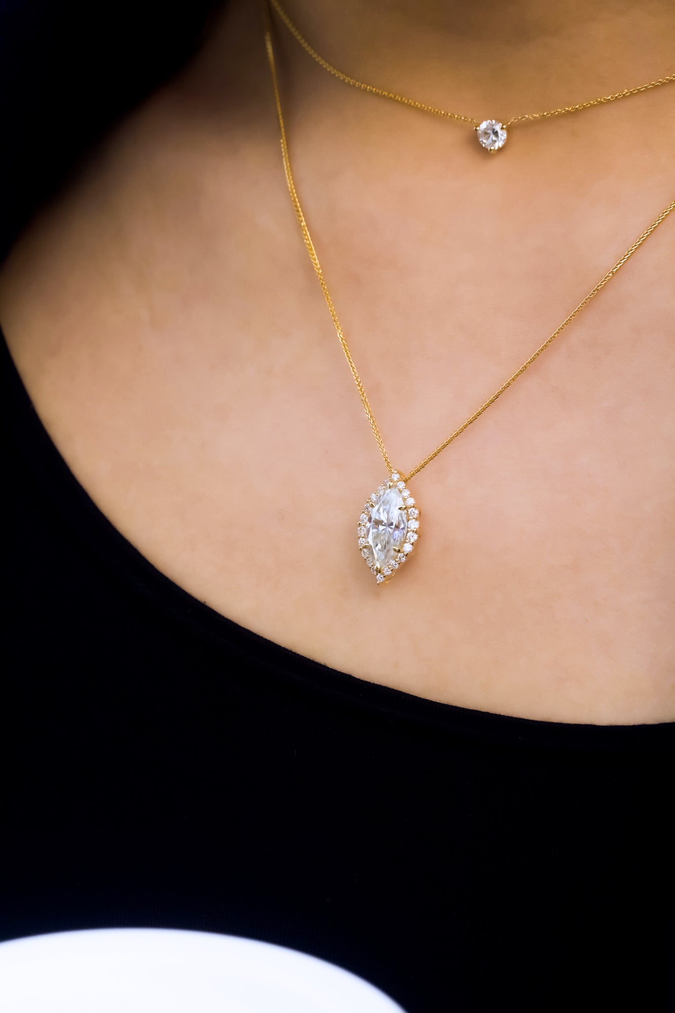Kobelli Margaux Diamond & Moissanite Necklace