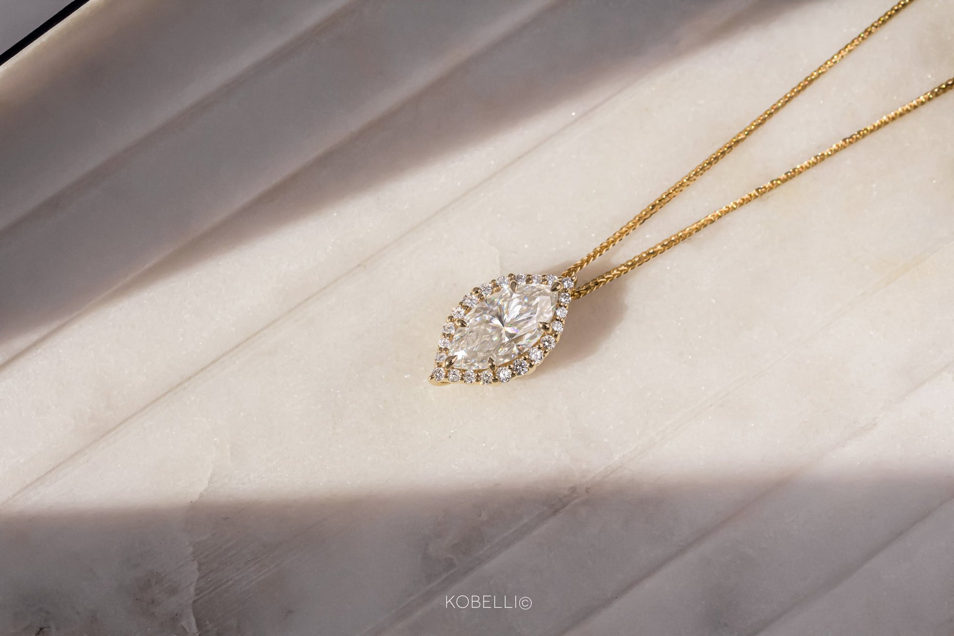 Kobelli Margaux Diamond & Moissanite Necklace