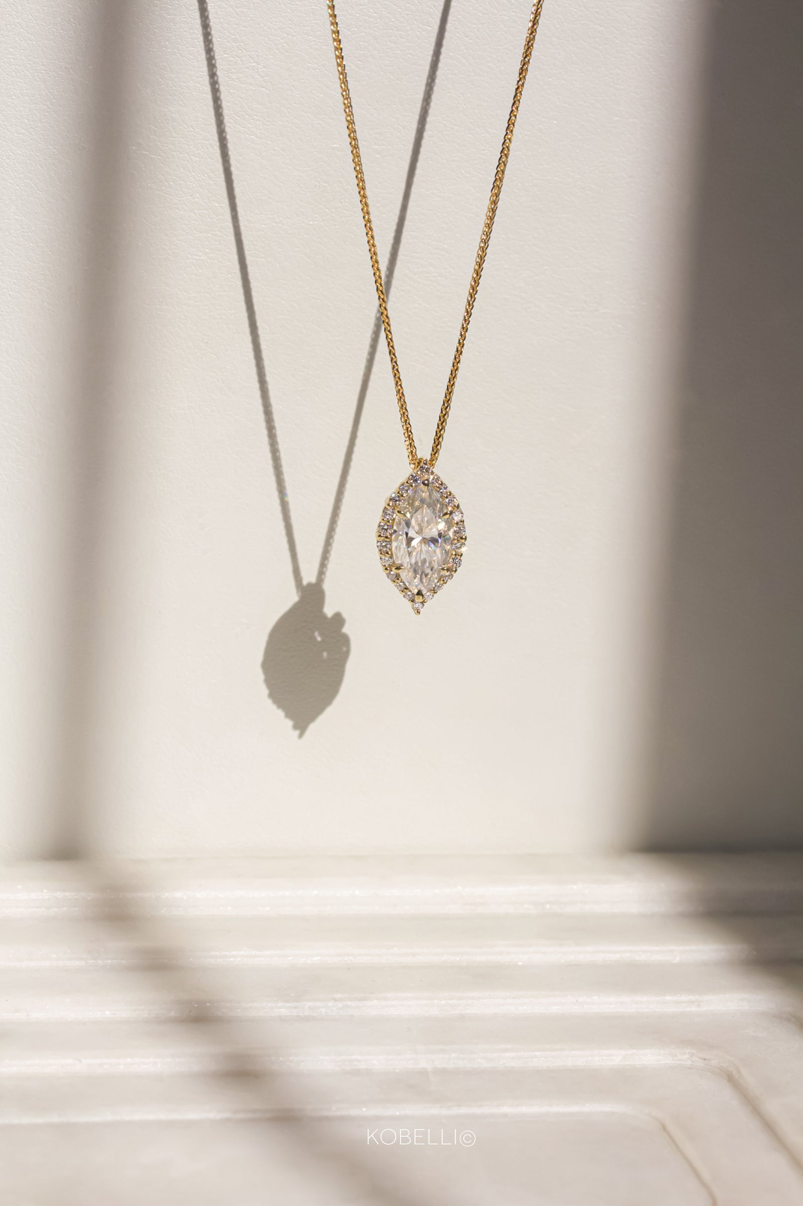 Kobelli Margaux Diamond & Moissanite Necklace