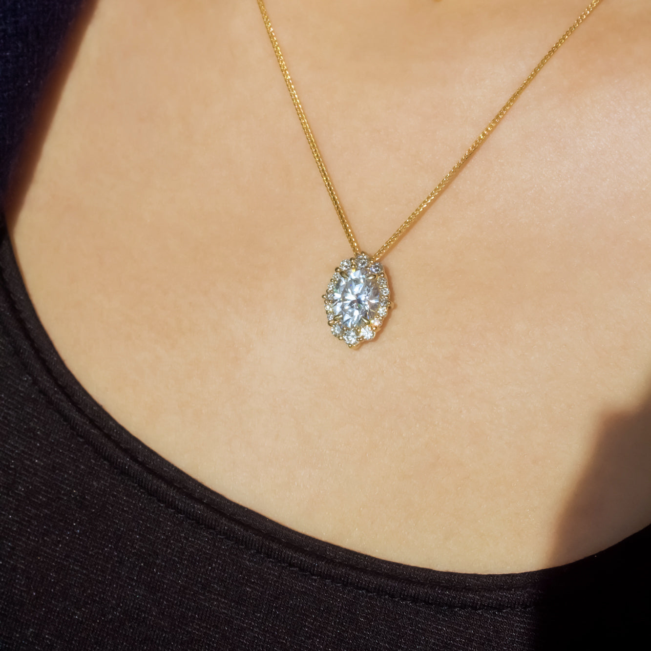 Kobelli Ophelia Diamond & Moissanite Necklace