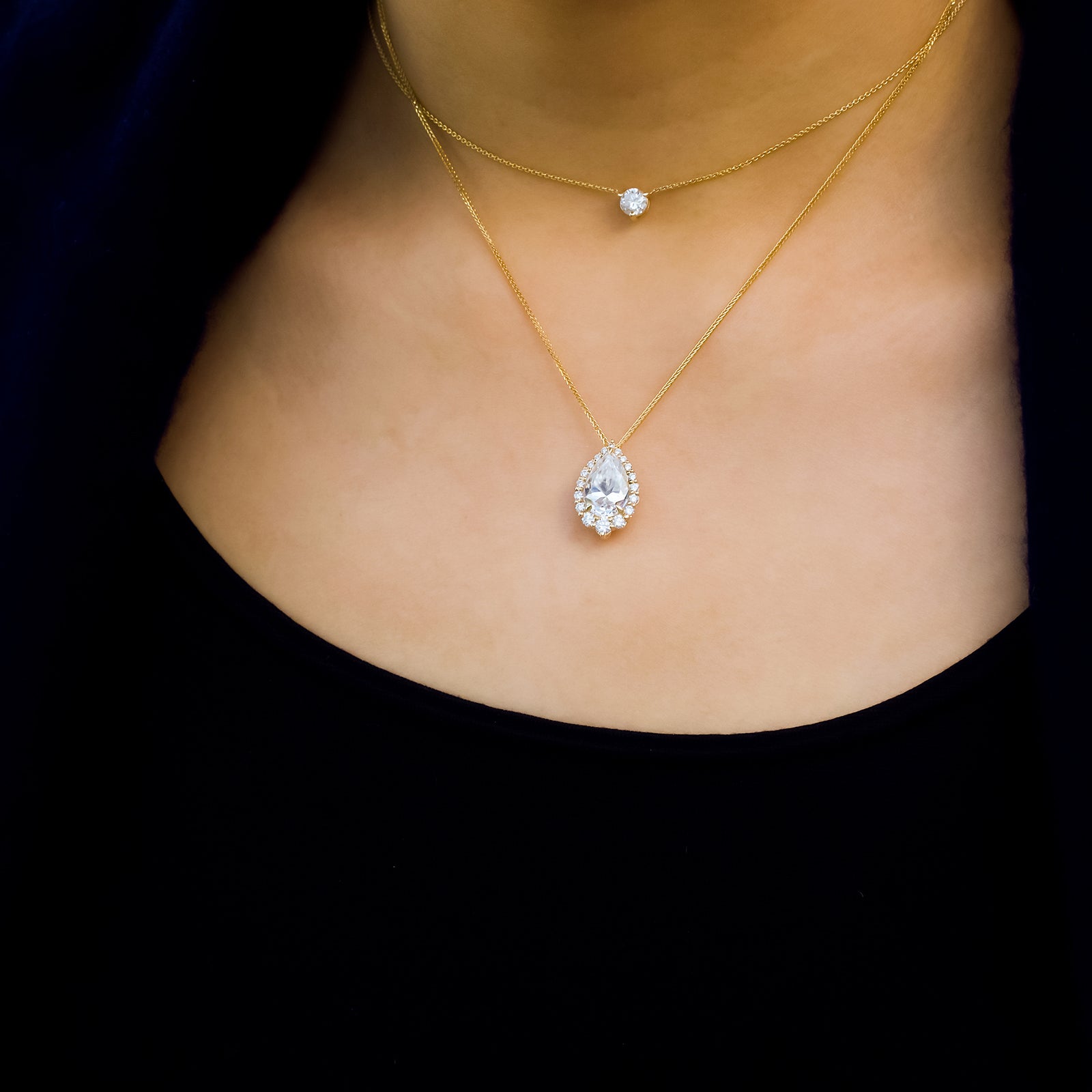 Kobelli Phoebe Diamond & Moissanite Necklace