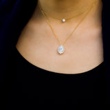 Kobelli Phoebe Diamant- und Moissanit-Halskette