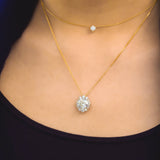 Kobelli raphaela diamant & moissanite halskæde