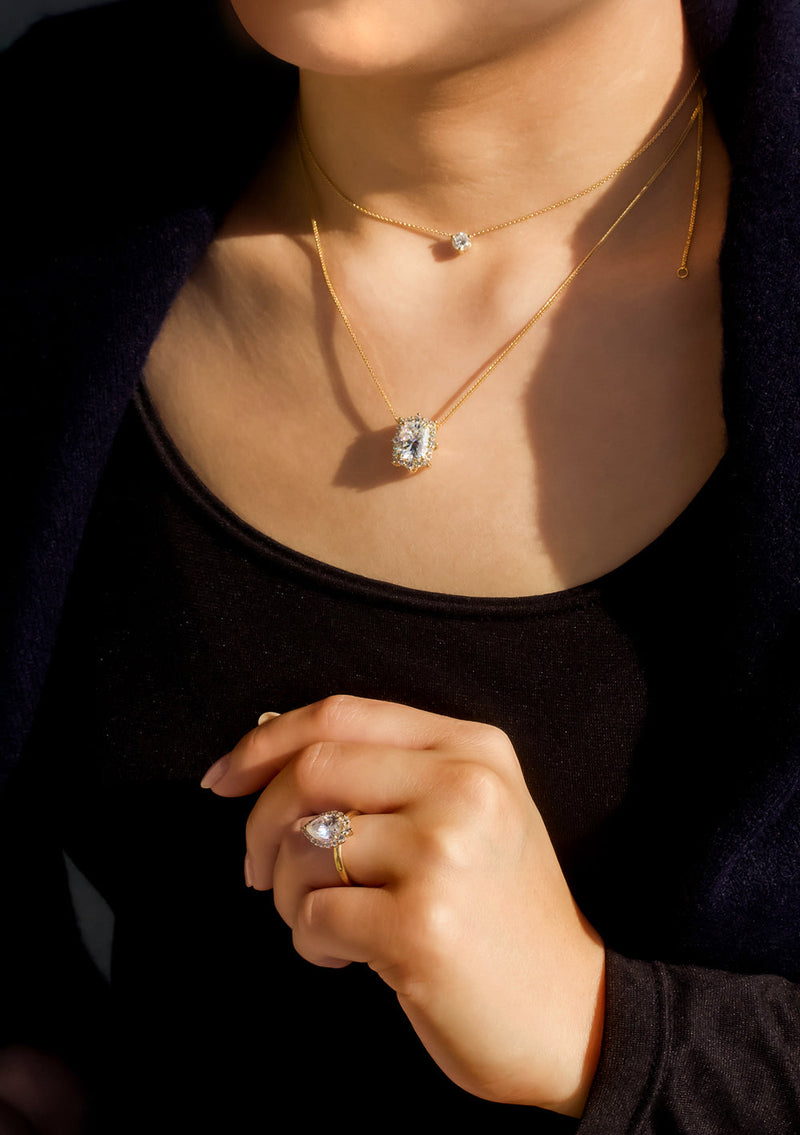Kobelli Raina Diamond & Moissanite Necklace