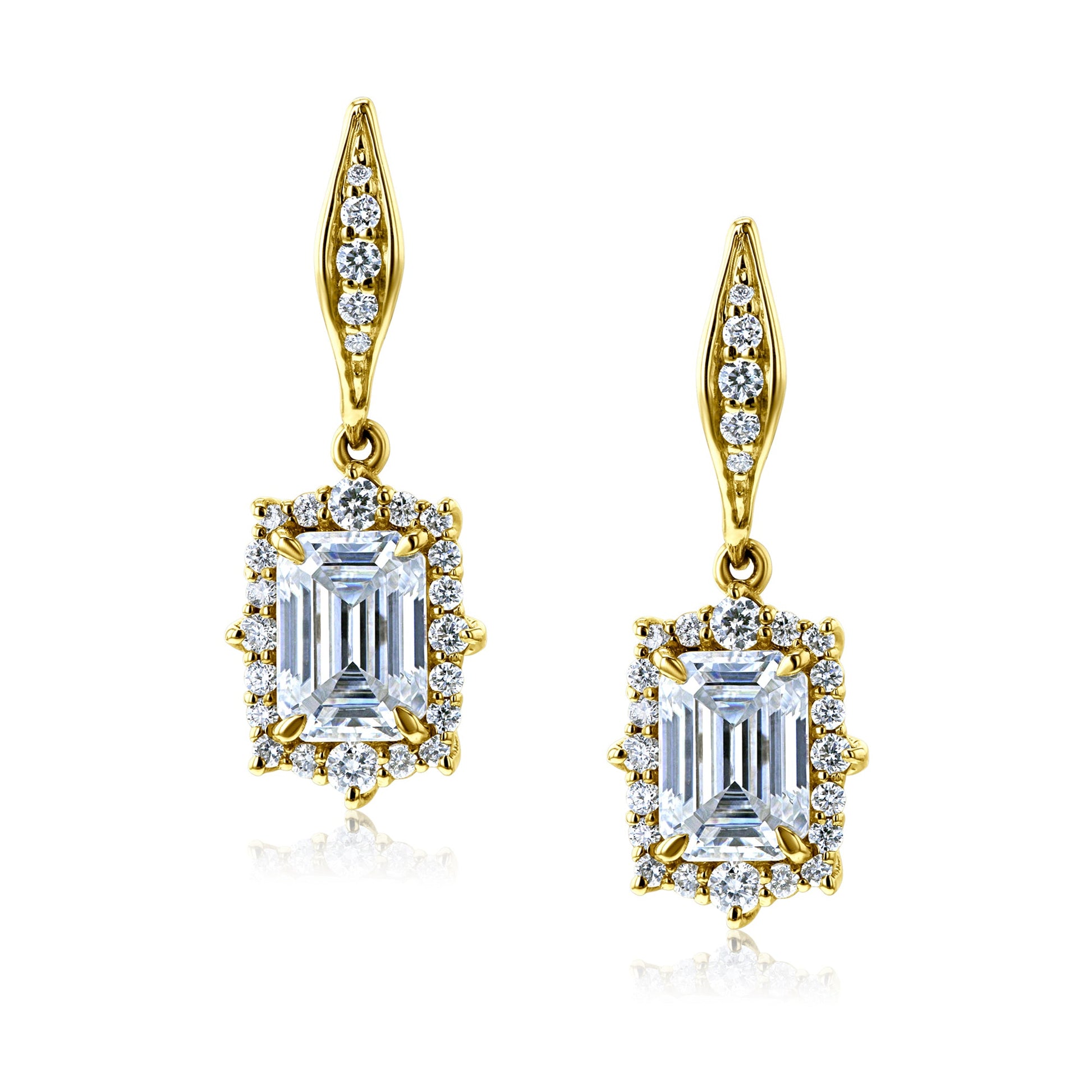 Kobelli Elizabeth Diamond & Moissanite Earrings