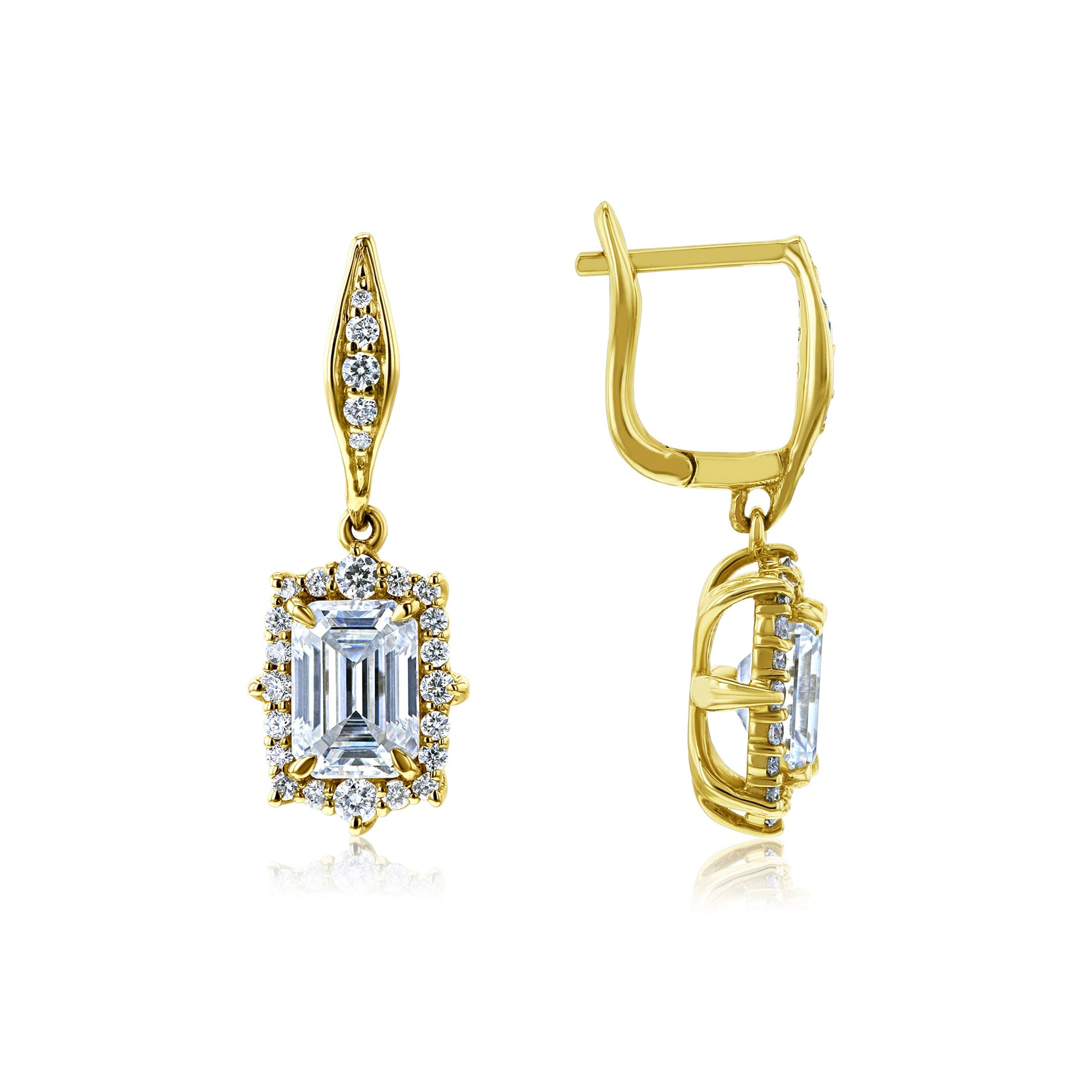 Kobelli Elizabeth Diamond & Moissanite Earrings