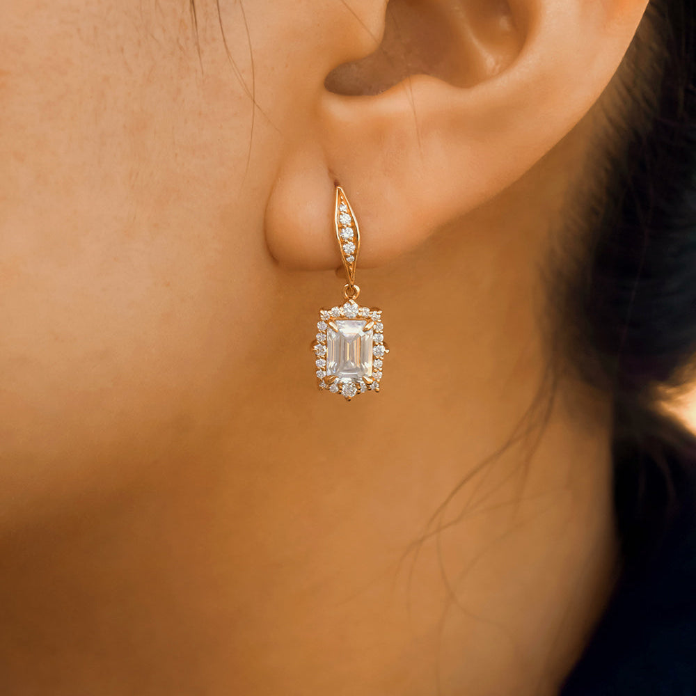 Kobelli Elizabeth Diamond & Moissanite Earrings