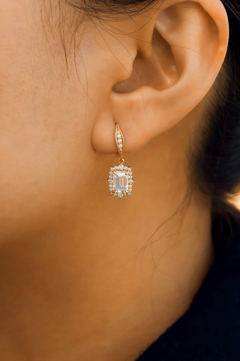 Kobelli Elizabeth Diamond & Moissanite Earrings