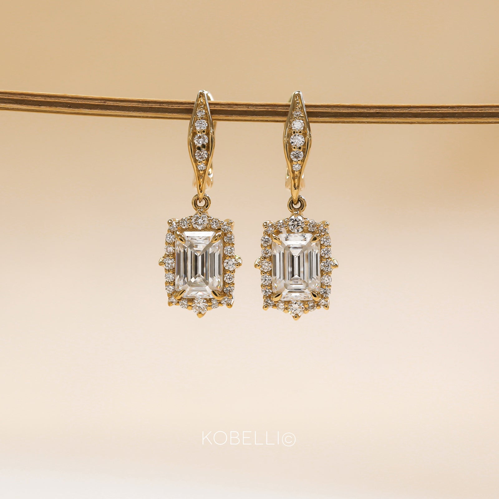 Kobelli Elizabeth Diamond & Moissanite Earrings