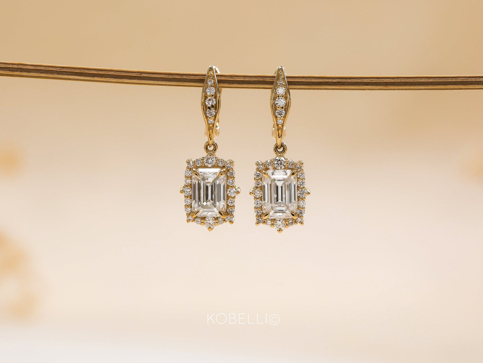 Kobelli Elizabeth Diamond & Moissanite Earrings
