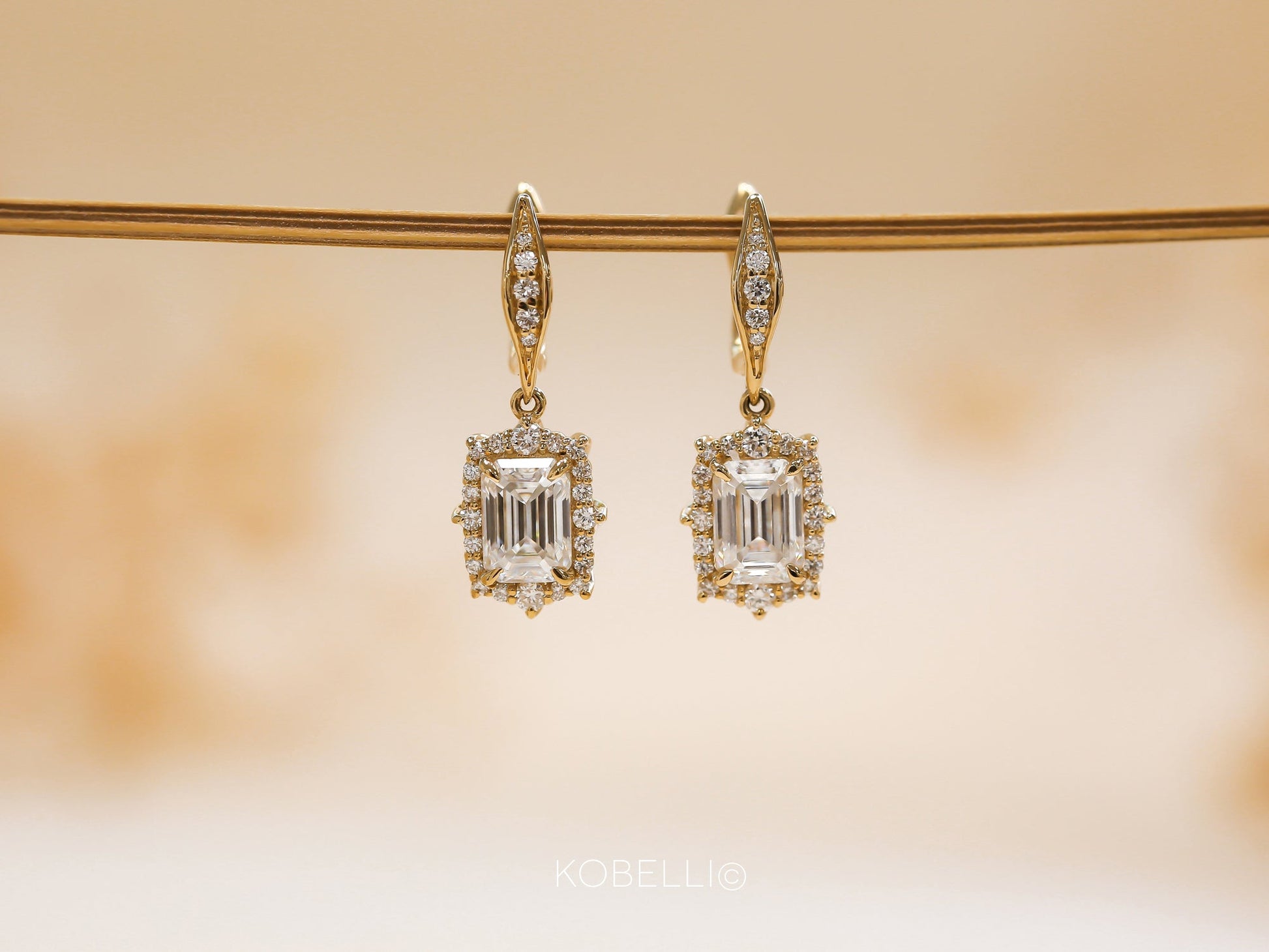 Kobelli Elizabeth Diamond & Moissanite Earrings