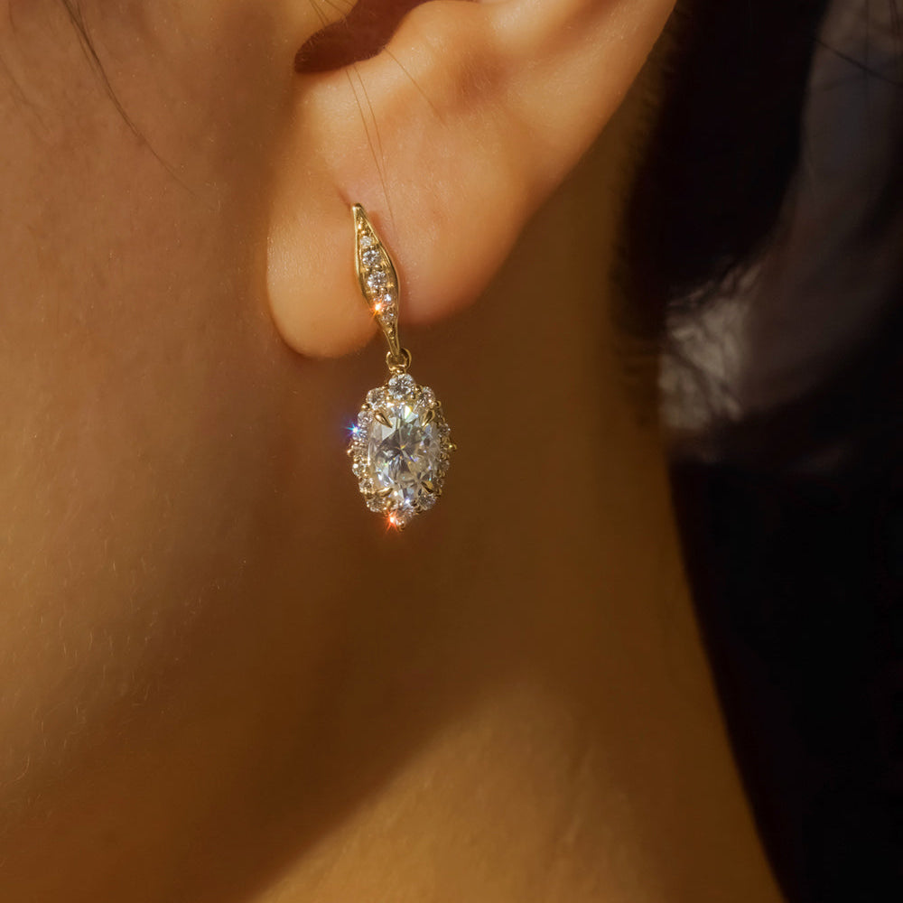 Kobelli Ophelia Diamond & Moissanite Earrings