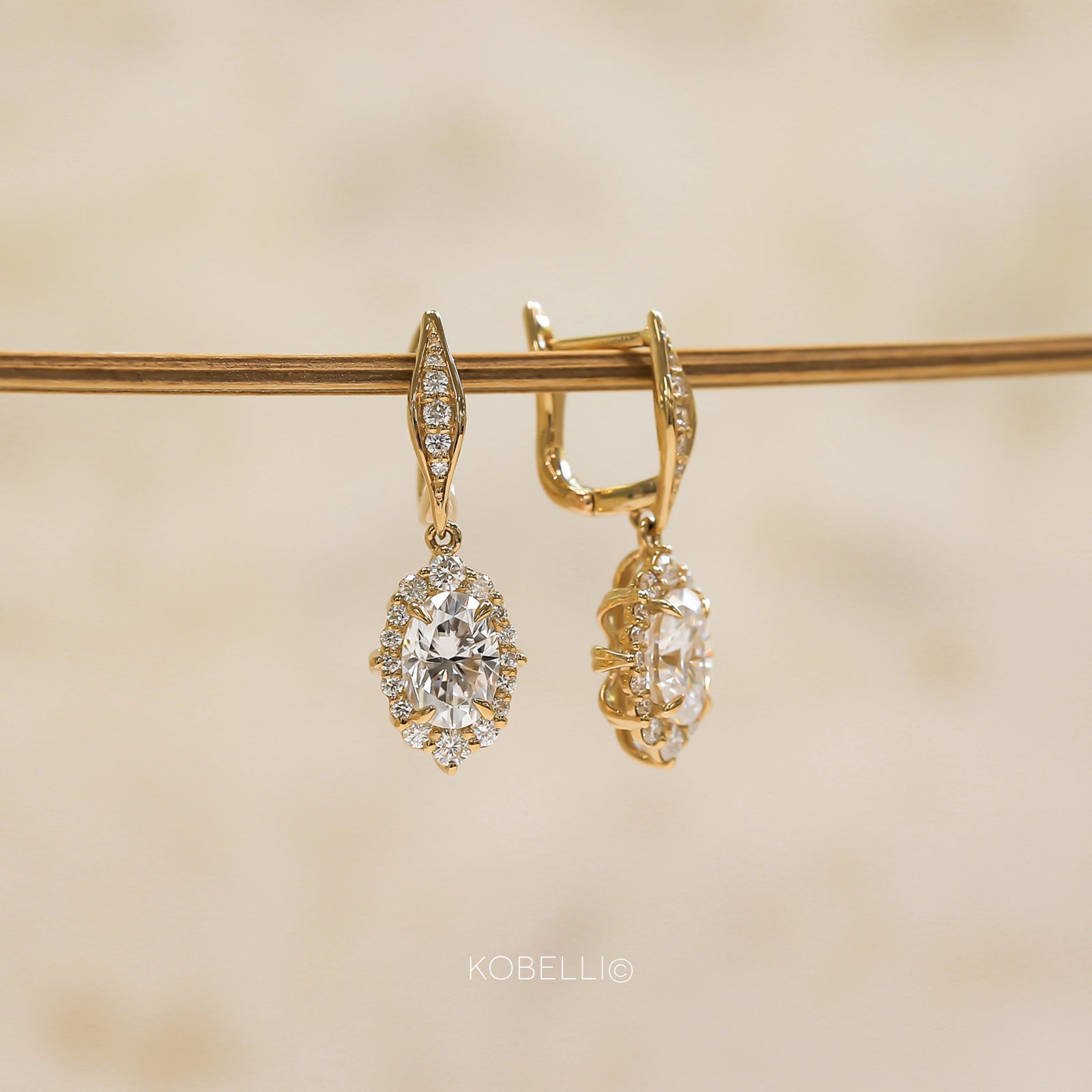 Kobelli Ophelia Diamond & Moissanite Earrings