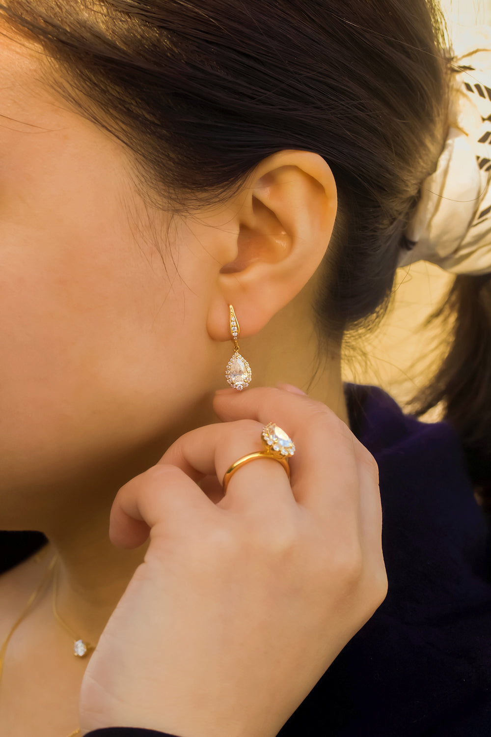 Kobelli Phoebe Diamond & Moissanite Earrings