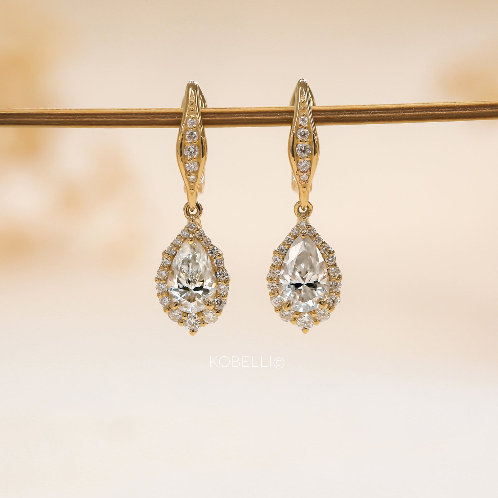 Kobelli Phoebe Diamond & Moissanite Earrings