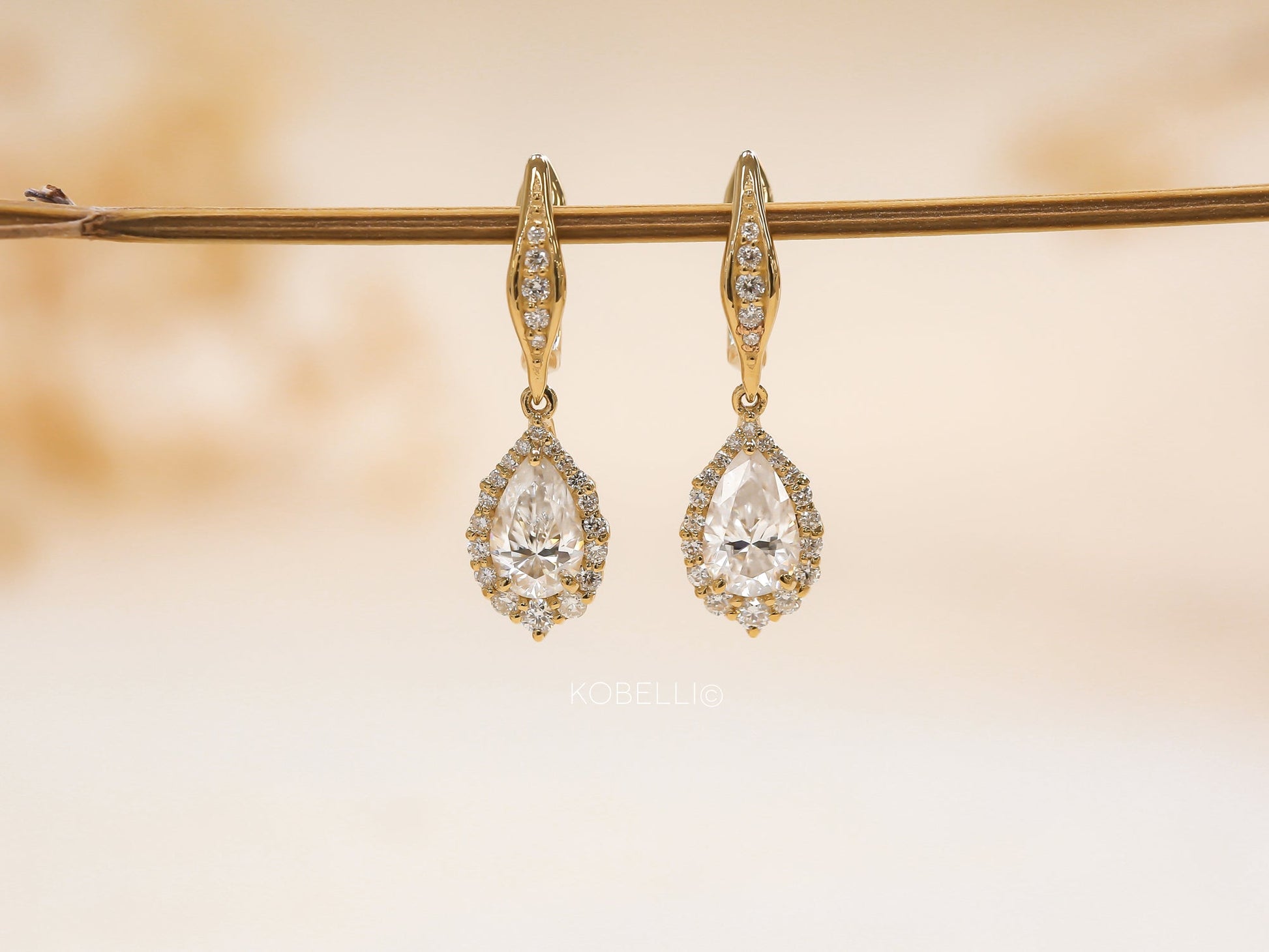 Kobelli Phoebe Diamond & Moissanite Earrings