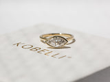Kobelli Diamond Marquise-slebet diamantring