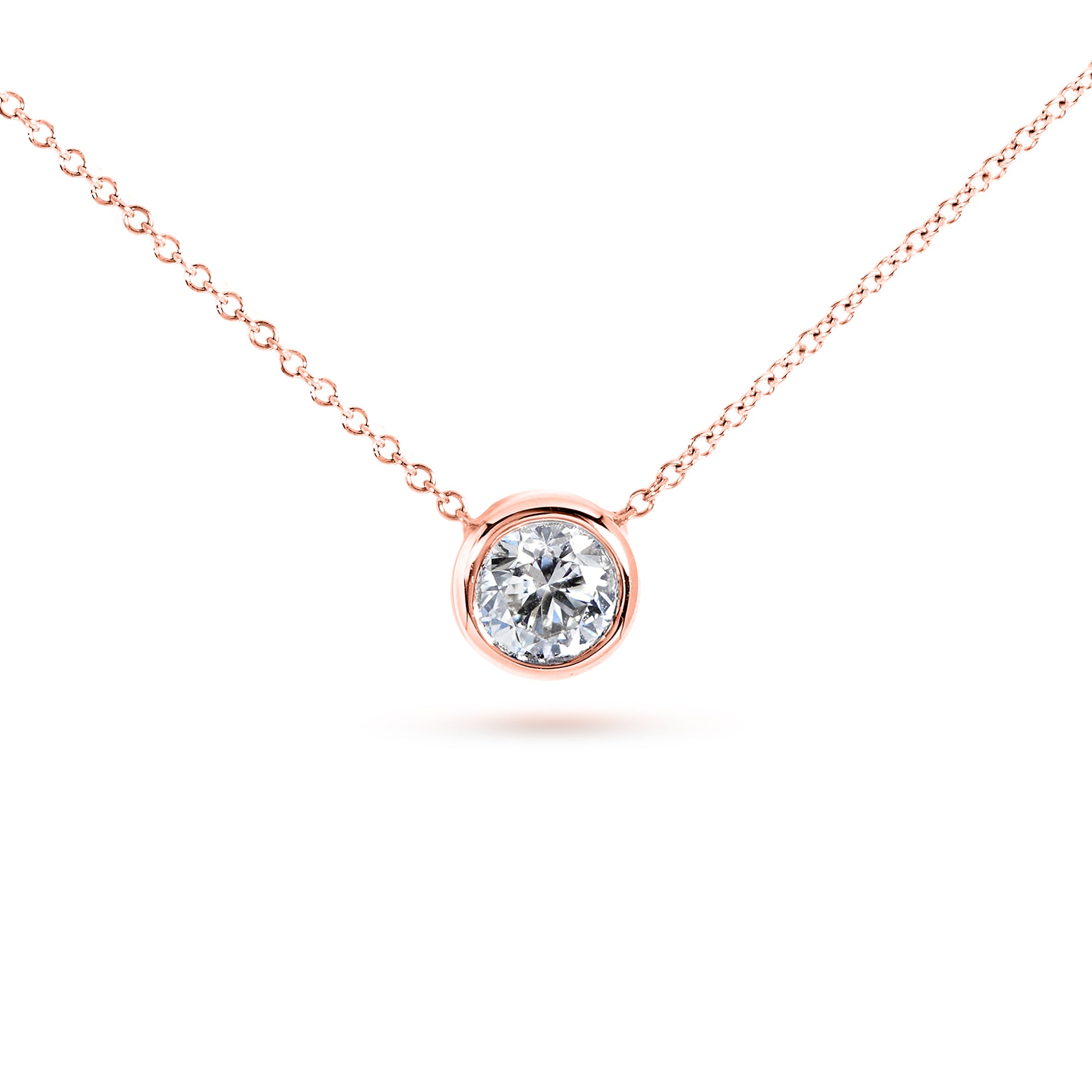 0.5 Carat Moissanite Solitaire Lucy Necklace