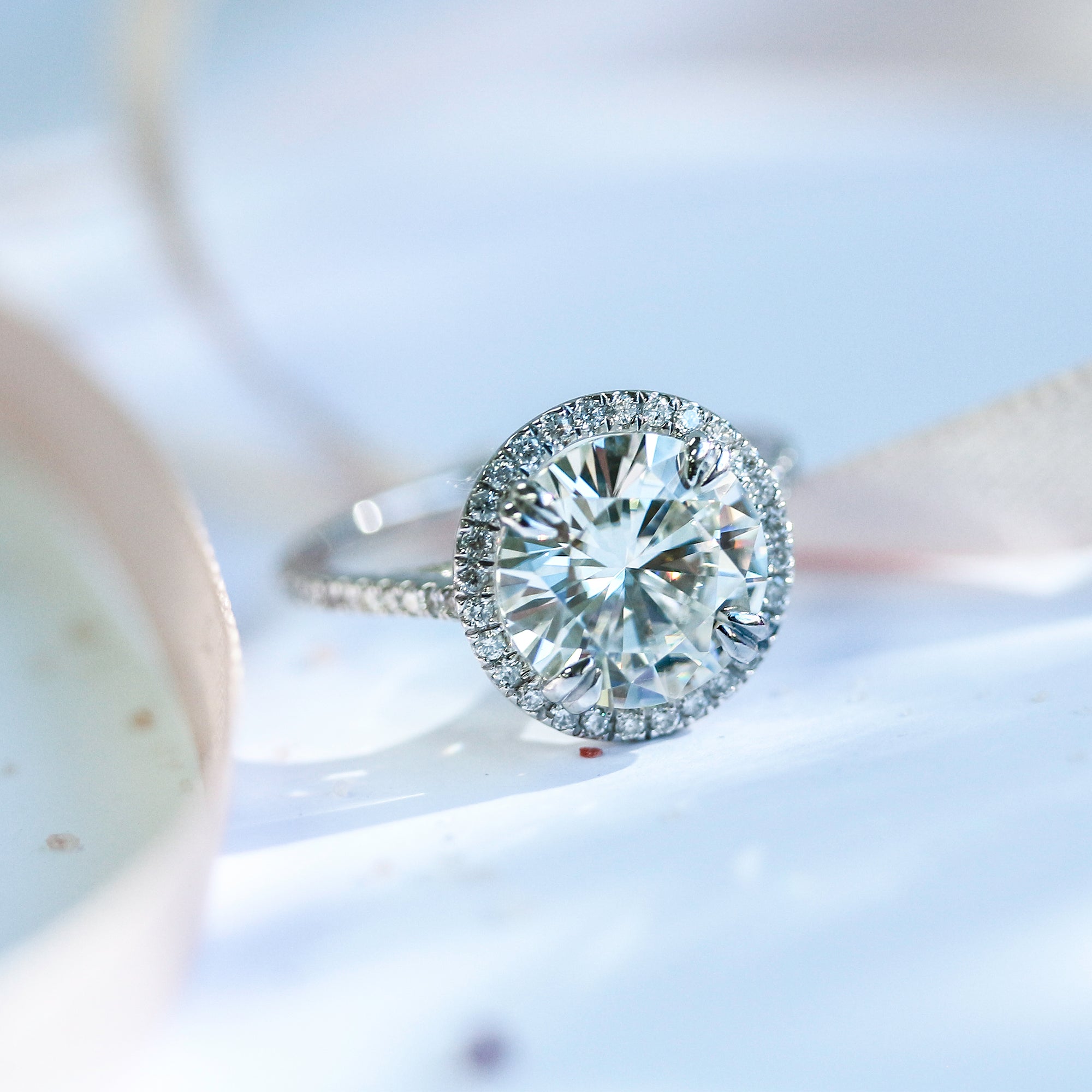 Kobelli 3 1/6 CTW Radiant Forever One Moissanite And Diamond Engagement...