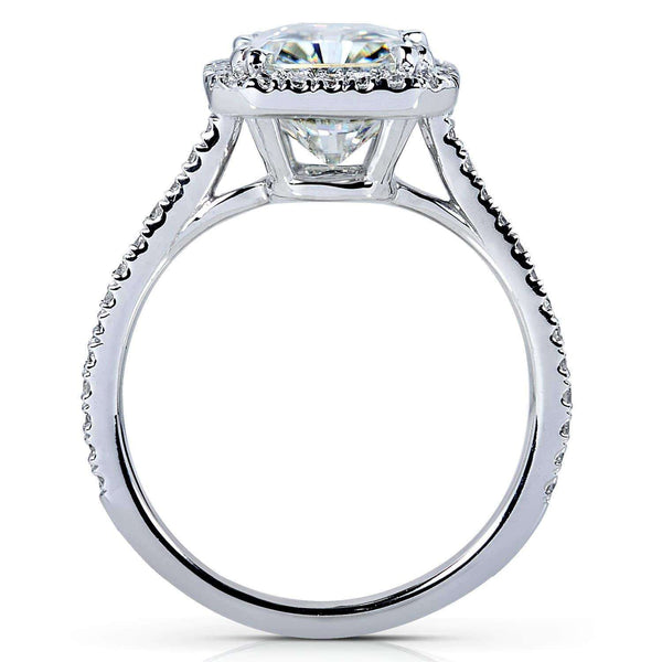 Kobelli Radiant-cut Moissanite Engagement Ring, 3 CTW 14k Gold