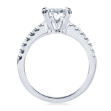 Kobelli Forever One Moissanite og Lab Grown Diamond Engagement Ring 1 3/4 CTW 14k hvidguld (DEF/VS)