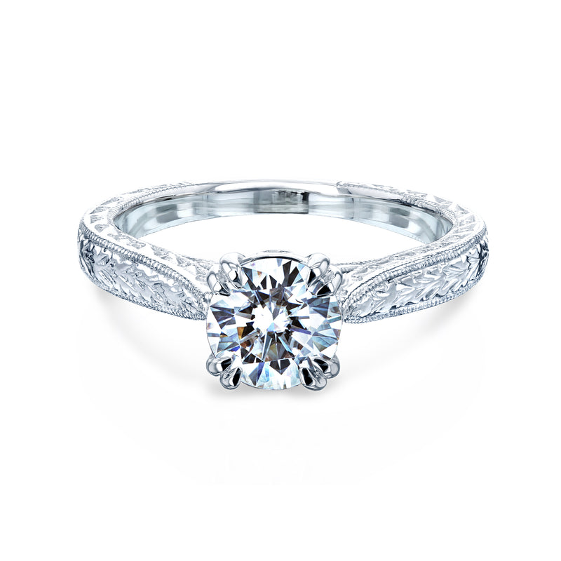 anel Valentina de diamante de 1 quilate