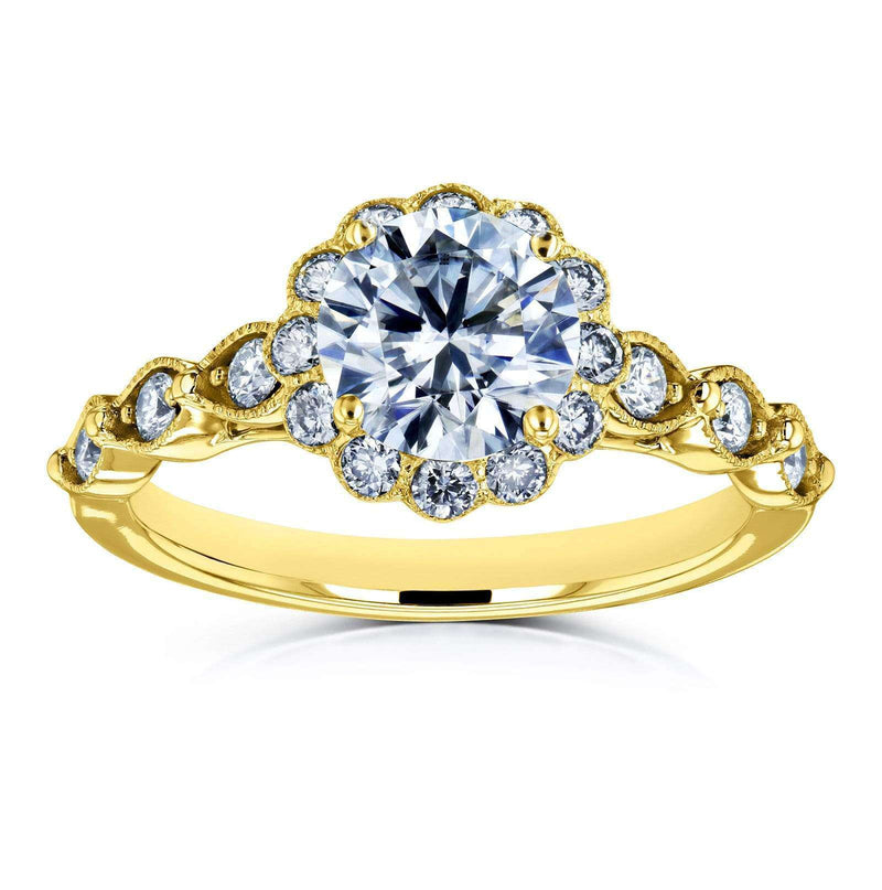 One Carat Diamond Ring with a Snowy Diamond – ARTEMER