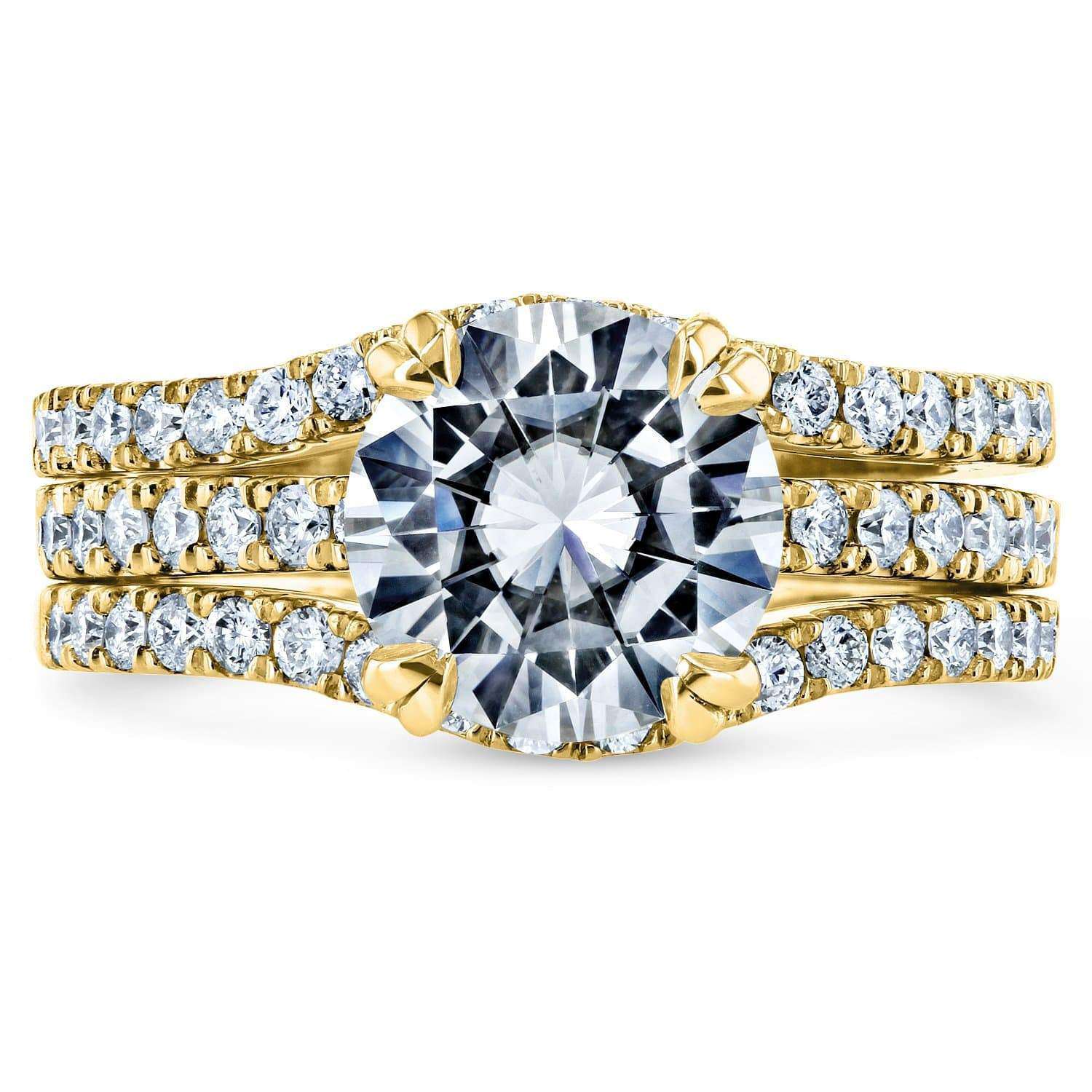 Kobelli Top Selling 3-Piece Bridal Rings Set 2-2/2 Carats TDW