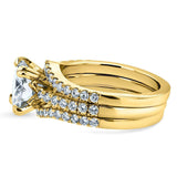 Conjunto de anéis de noiva de 3 peças mais vendidos da Kobelli 2-2/2 quilates tdw