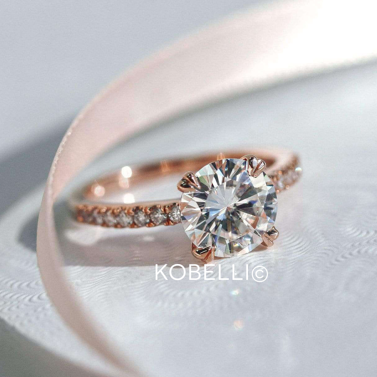 2.1 Carat Moissanite Tiffany Ring