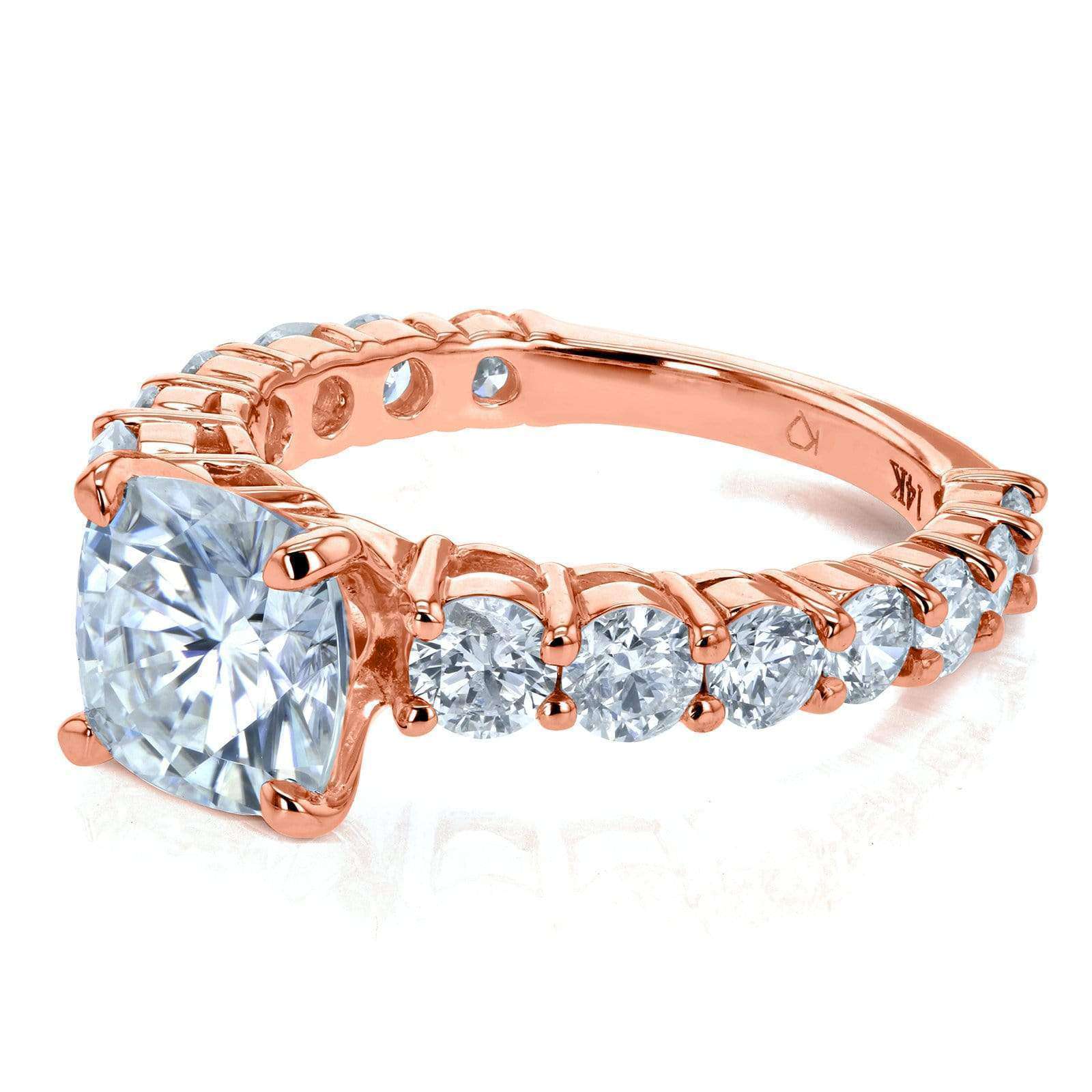 3.3 Carat Moissanite Cushion Lavish Ring
