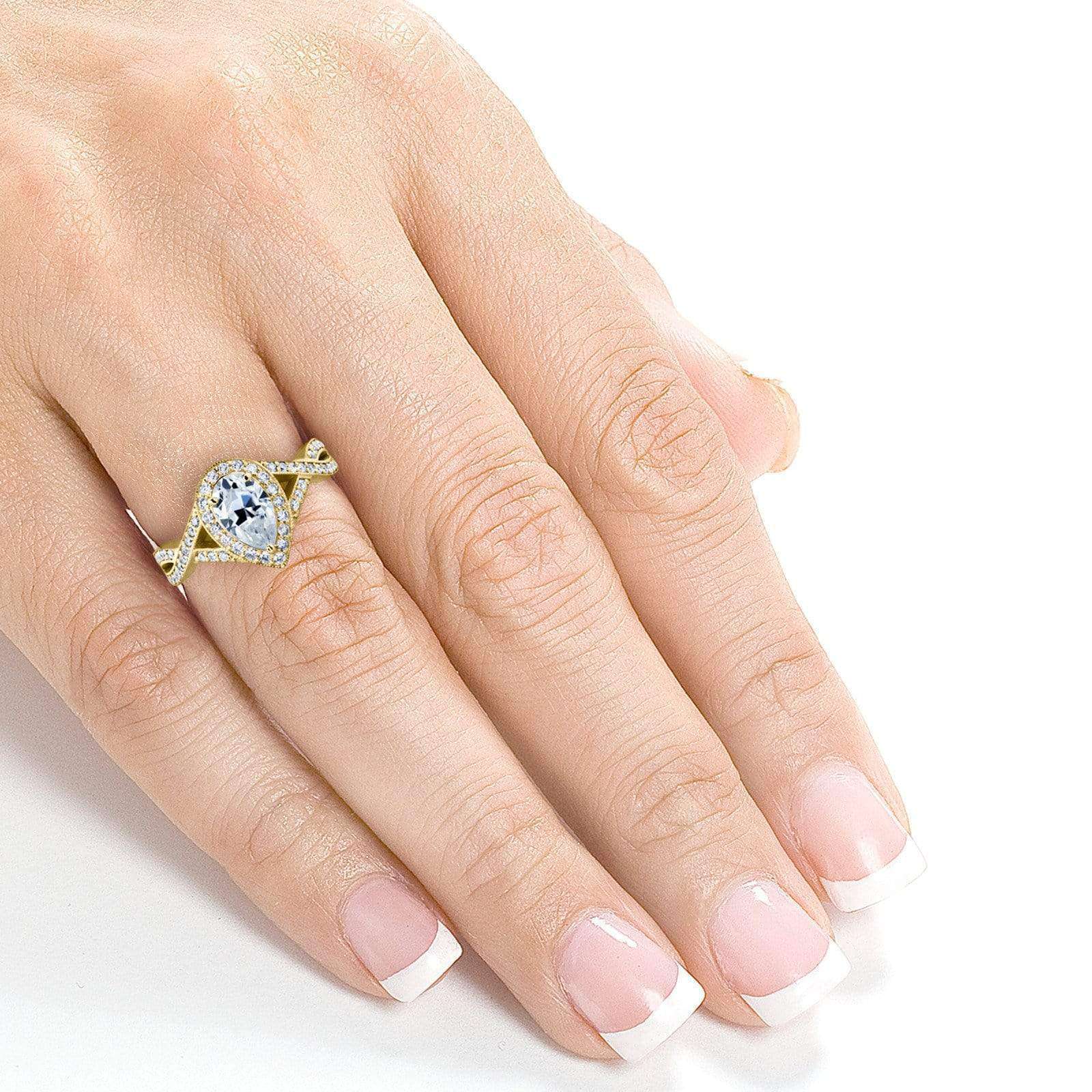 sample on a hand