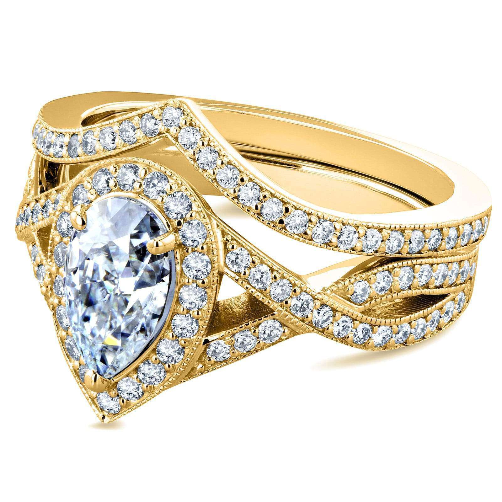 Set of 2 Rings in Yellow Gold