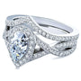 Set of 2 Rings in White Gold