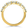 Kobelli 7-Stone Prong Set Moissanite Ring 1 1/10 Carat TW in 14k Yellow Gold (DEF/VS)