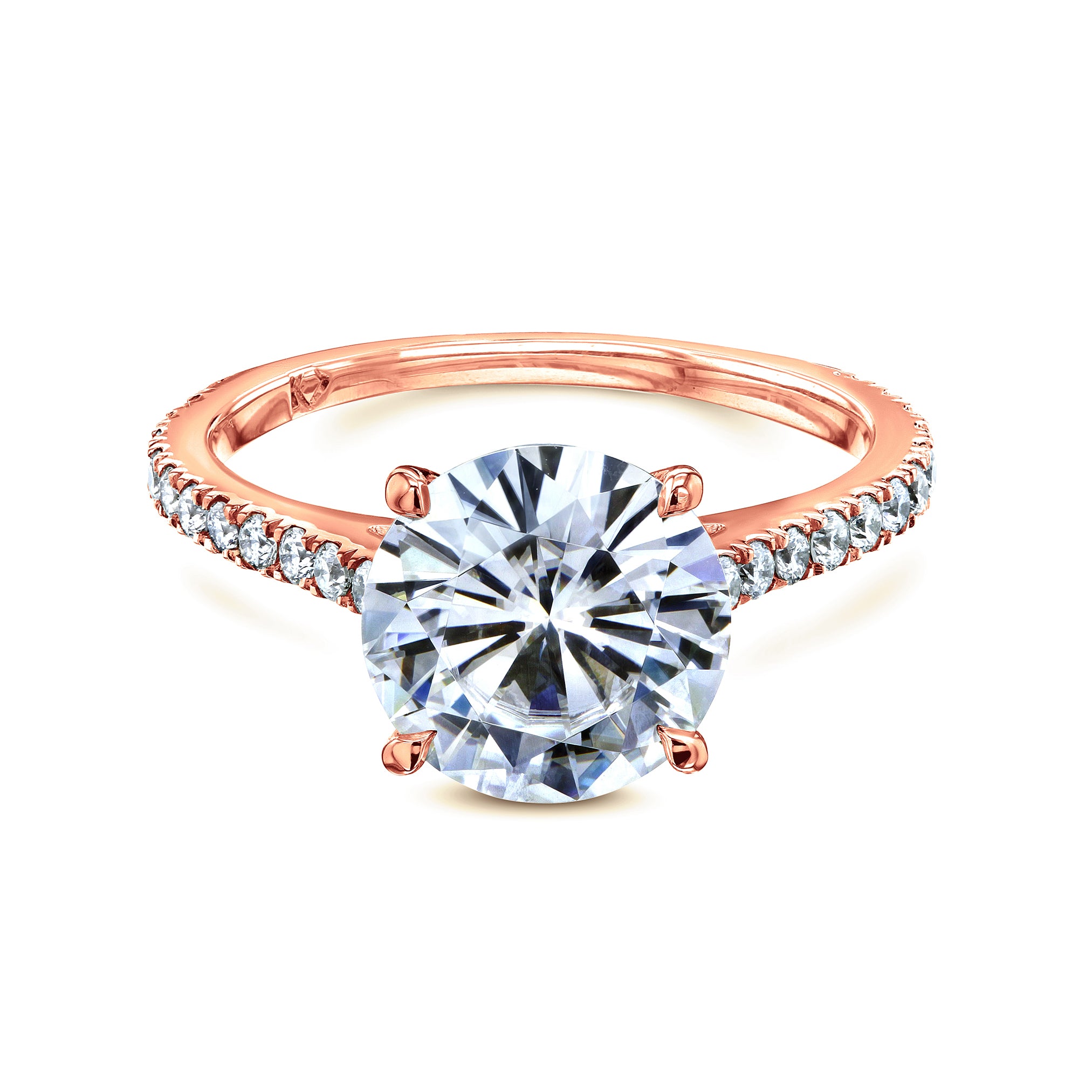 3 Carat Moissanite Rose Margaret Ring (DEF/VS)