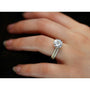 Kobelli Basket Cathedral 9mm Moissanite and Diamond Rings 14k Yellow Gold