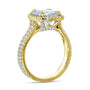 Kobelli 2.8ct Moissanite Ring & Diamond Head Halo 14k Gold